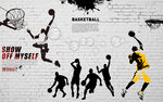 工装 篮球背景墙