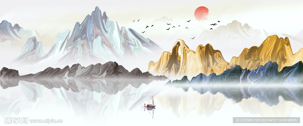 国风水墨画
