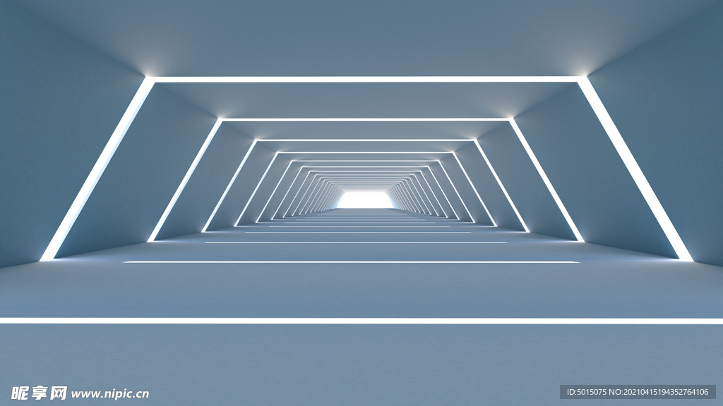 3d立体走廊光影长廊抽象空间