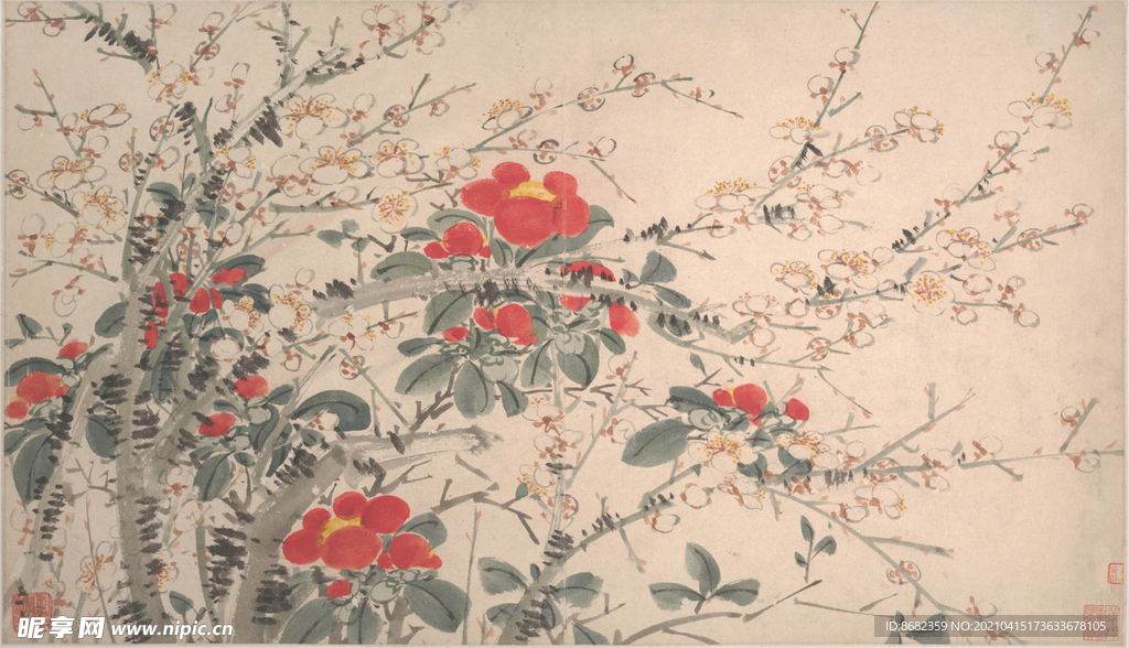 明 陈淳 花卉图