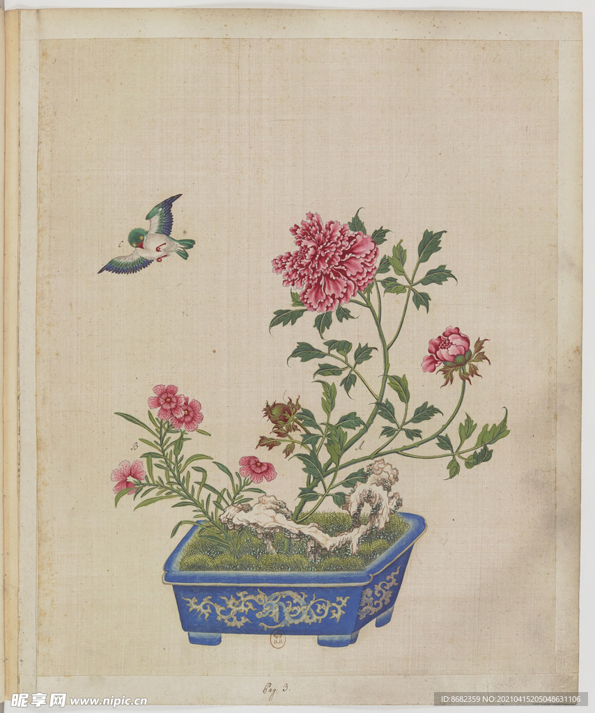 盆景花鸟图册