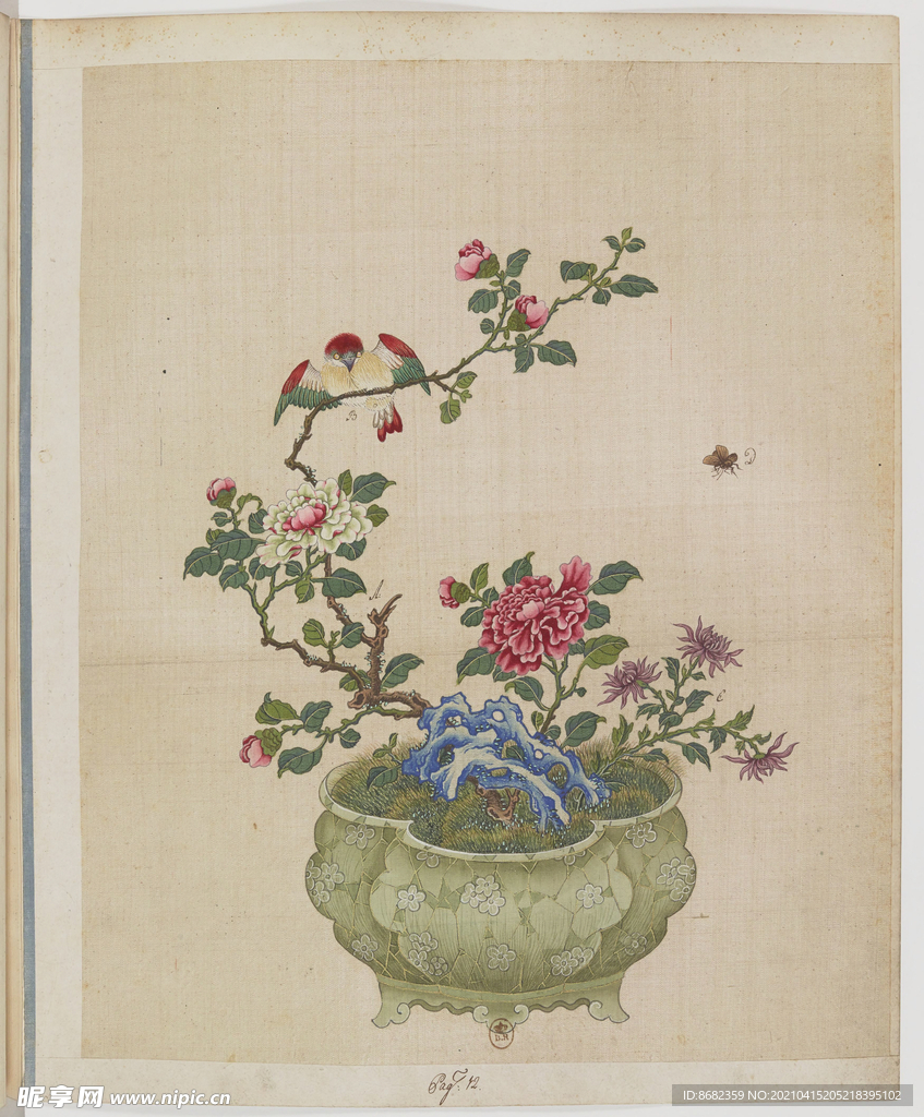 盆景花鸟图册