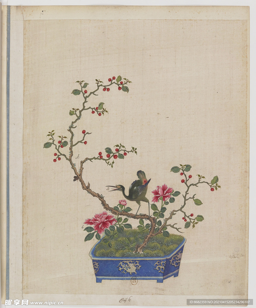 盆景花鸟图册