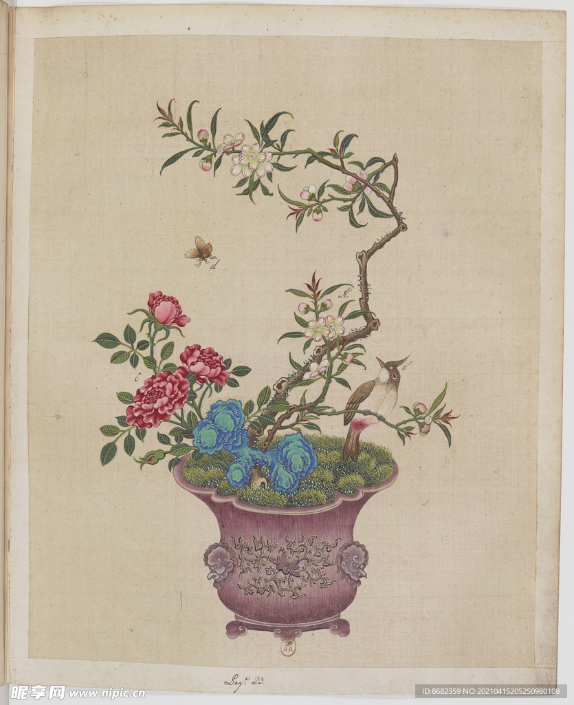 盆景花鸟图册