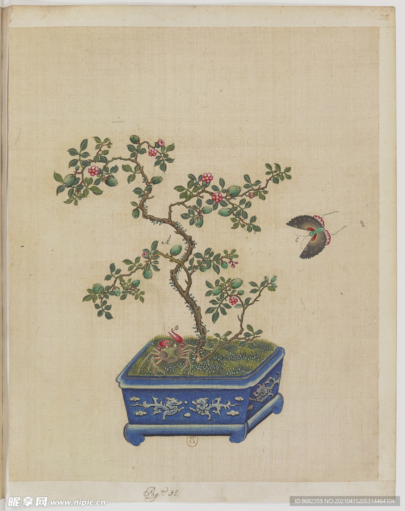 盆景花鸟图册