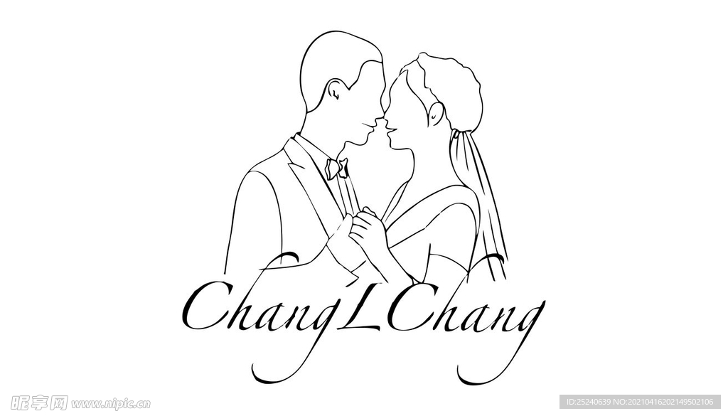 婚礼人头像LOGO