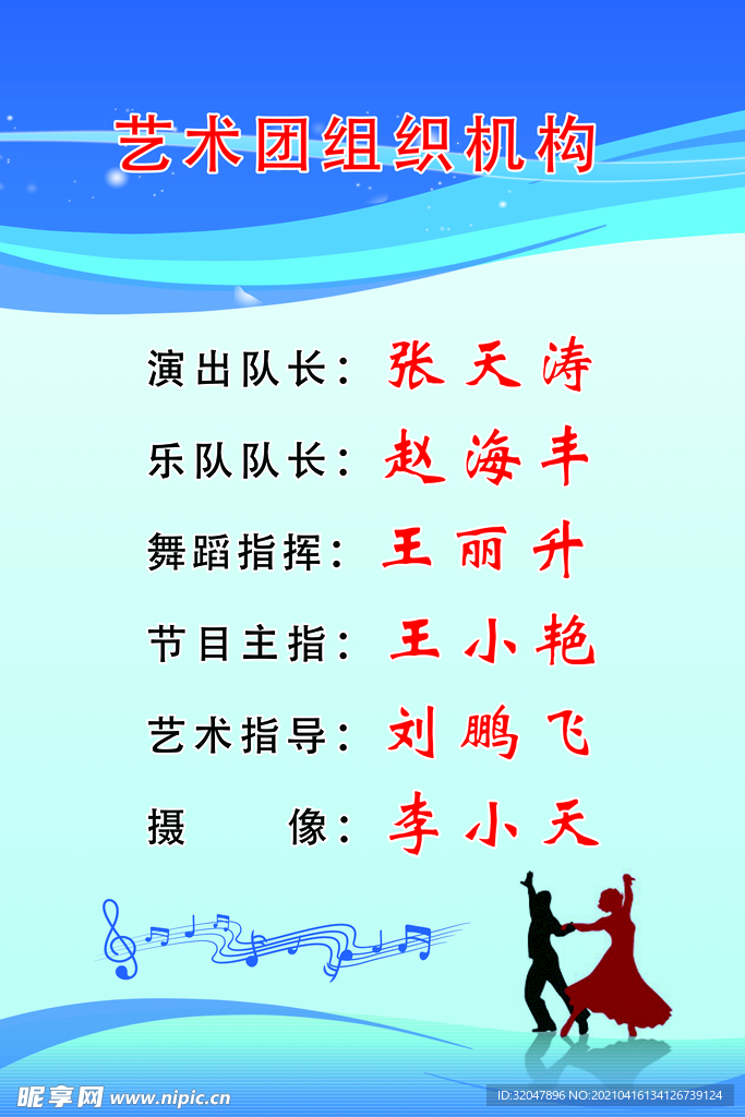 艺术团组织机构