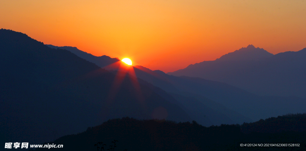 秦岭日出