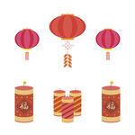 新年春节过年元旦图标贴纸图片