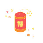 新年春节过年元旦图标贴纸图片