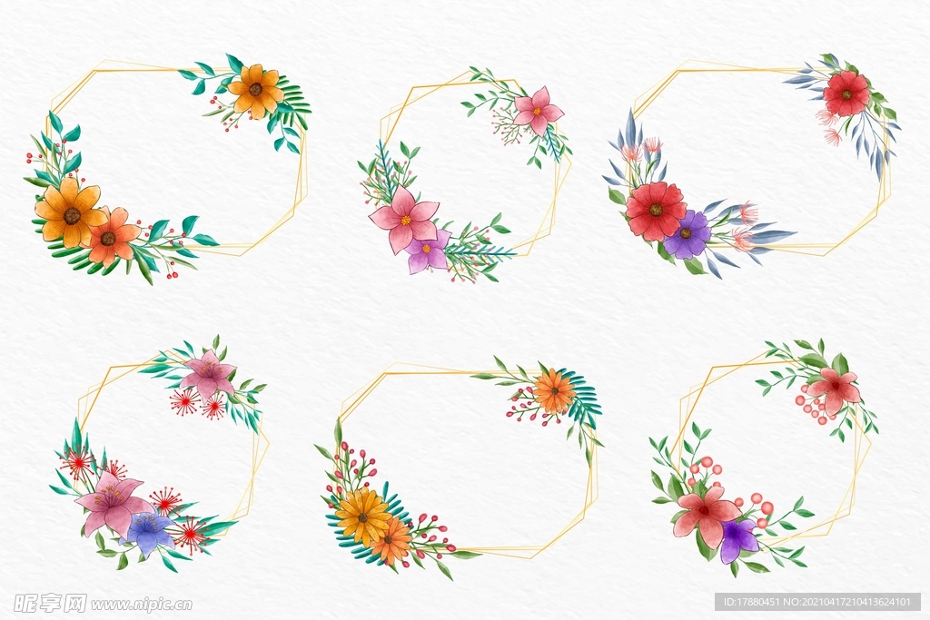 精美花卉装饰边框