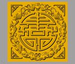CAD浮雕装饰画立体模型