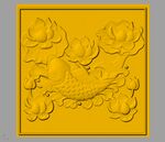 CAD浮雕装饰画立体模型