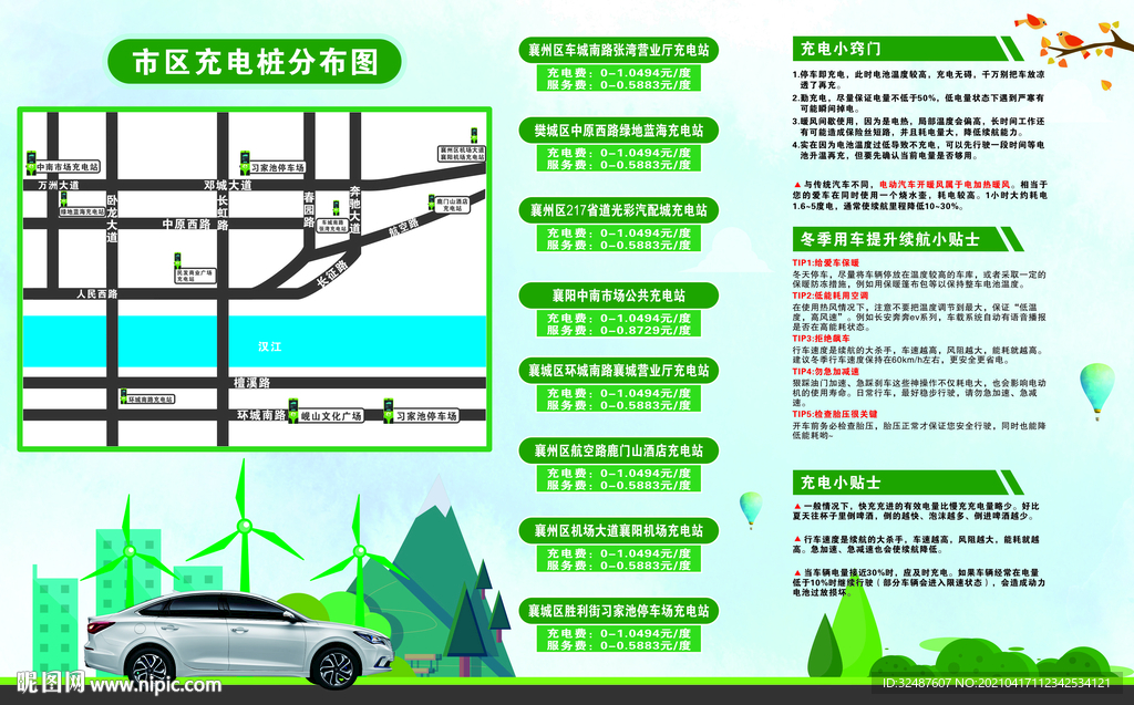 新能源汽车充电桩分布图