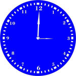 蓝色时钟