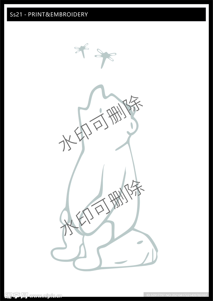 印花绣花稿