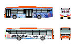 加长版公交车身广告套图模板