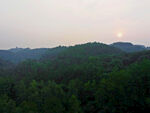 朝阳湖夕阳风景