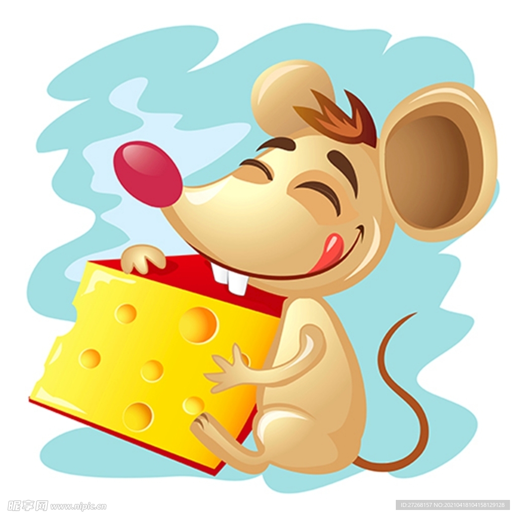 奶酪与卡通小老鼠