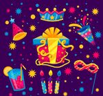 生日物品矢量