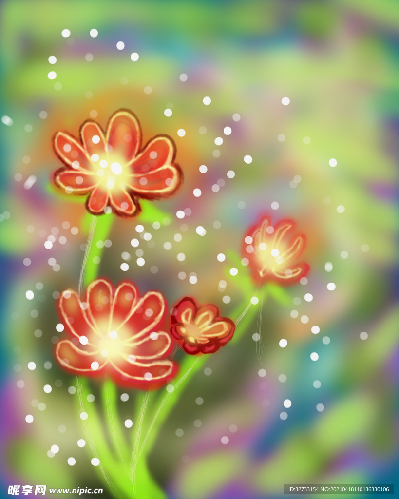 荧光花