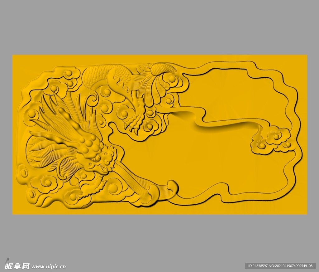 CAD浮雕装饰画立体模型