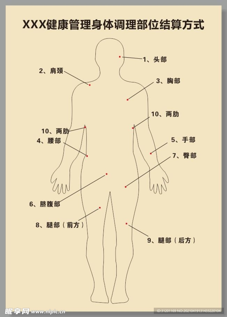 身体部位图