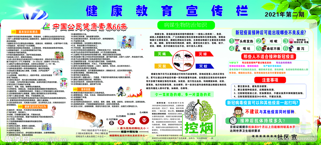 2021第二期社区健康教育宣传