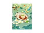 谷雨手绘插画设计