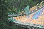绿琉璃瓦剪边古建屋顶