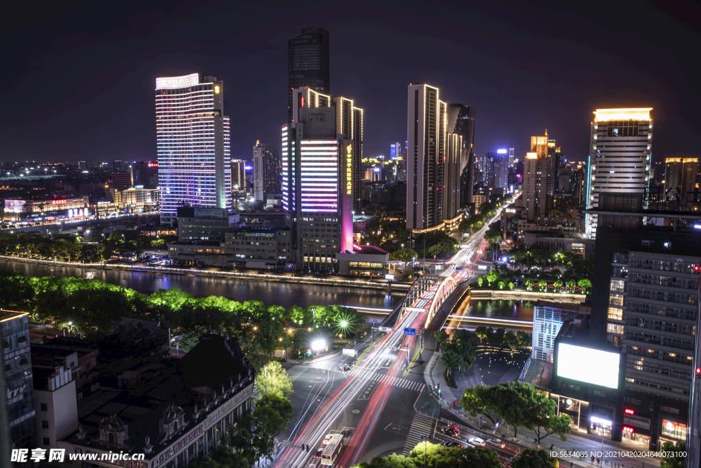 灵桥夜色