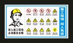 施工现场 闲人免进标牌