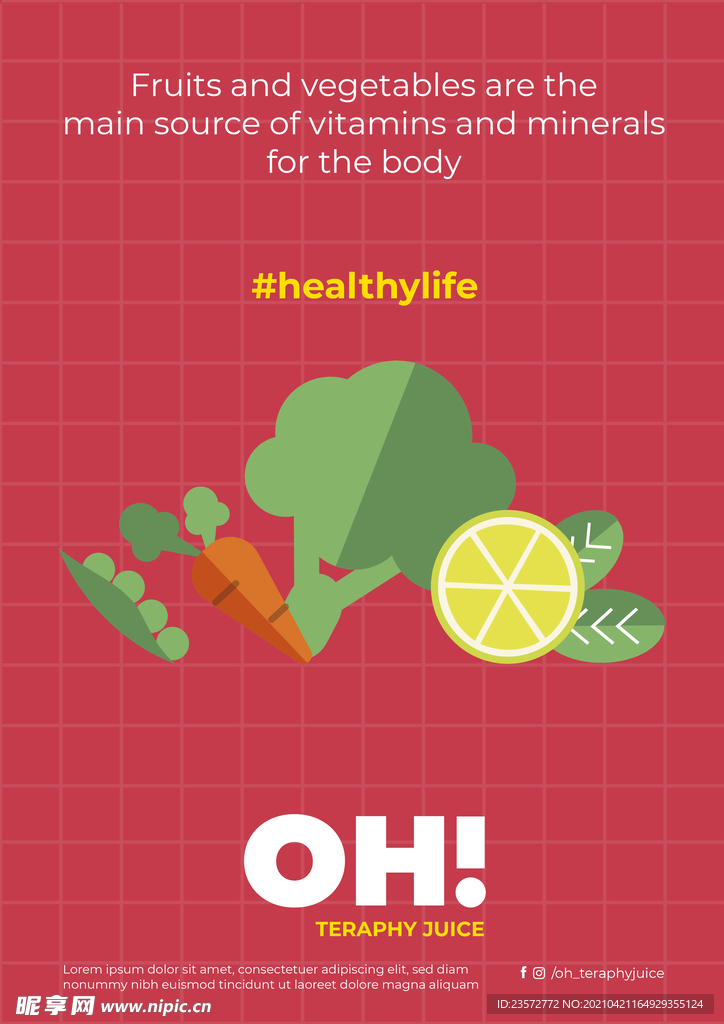 健康生活海报