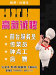 厨师招聘海报