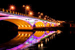 儒林大桥夜景灯光