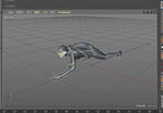 c4d模型爬行 动作 扫描