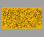 CAD浮雕装饰画立体模型