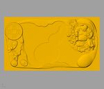 CAD浮雕装饰画立体模型