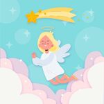 云上的天使和流星