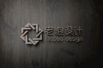 木质logo样机图片