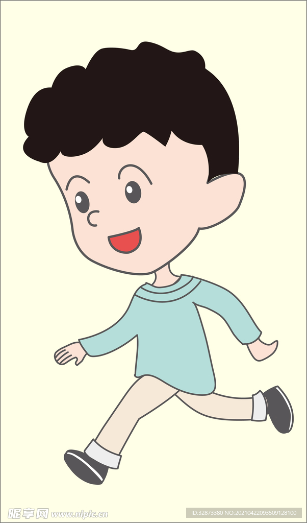 矢量图 小女孩  卡通人物