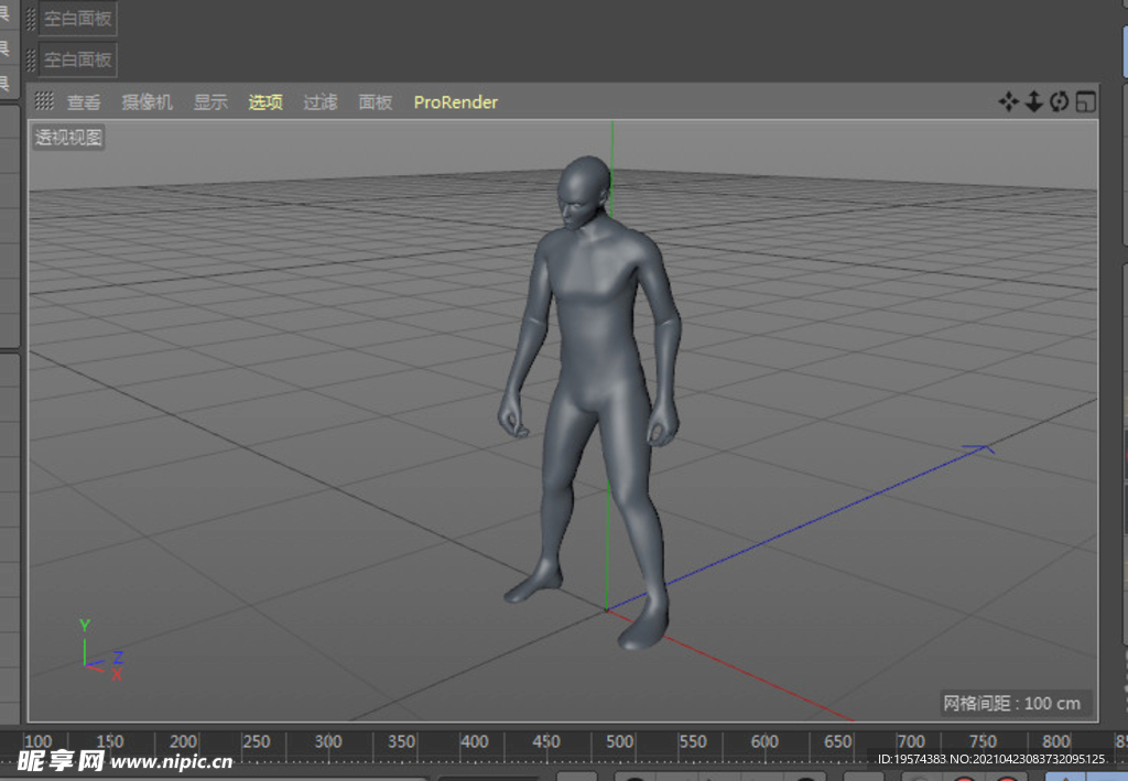 c4d模型爬行 动作 扫描