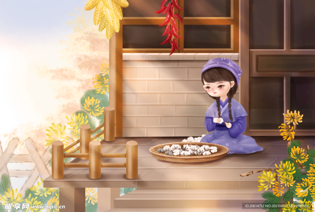 劳动的女孩