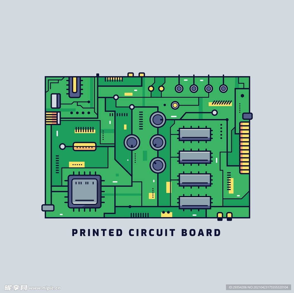 电路板元件主题图片