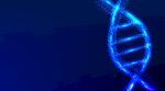 蓝色科技DNA技术分子螺旋链接