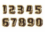 金色数字