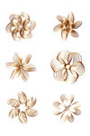 金色螺旋花纹