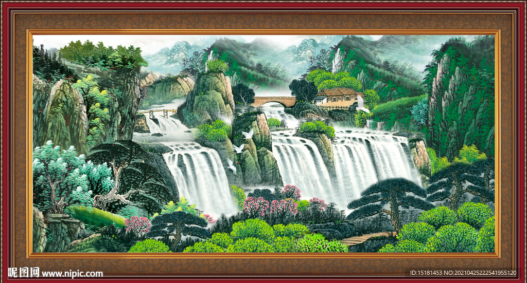 中式山水画
