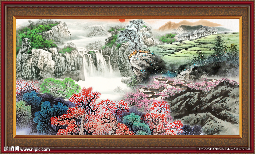 国画山水 