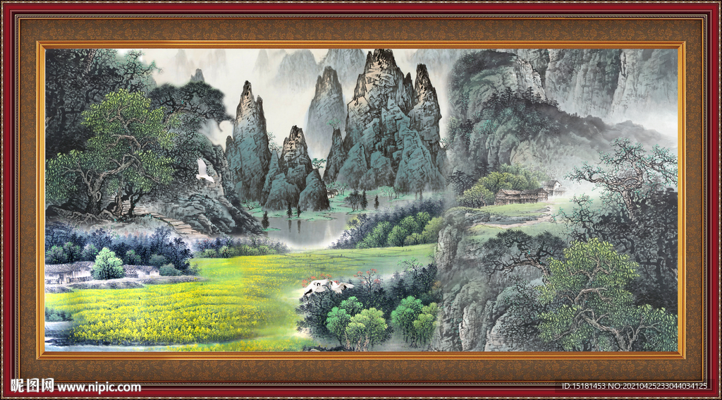 国画山水 